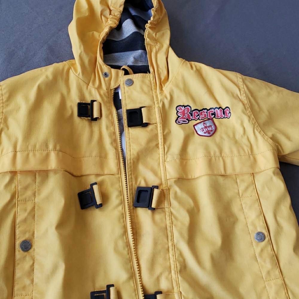 Kids Yellow fireman rain jacket